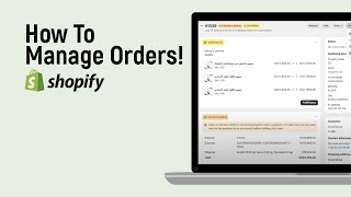 How to Manage Orders on SHOPIFY easy [upl. by Arlene]