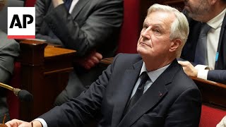 French lawmakers vote to oust Prime Minister Michel Barnier [upl. by Tawney822]