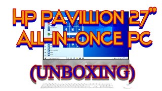 HP Pavillion 27quot AllinOne PC UNBOXING amp SETUP [upl. by Lamson706]