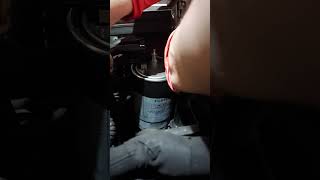 Fuel filter awkward to clip while bolting on cheat automobile [upl. by Atal]