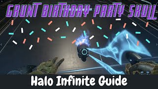 Grunt Birthday Party Skull Mission Repository Guide Halo Infinite [upl. by Tserof]