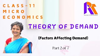 Factors Affecting Demand  Demand  Microeconomics  Class 11  Part 2 of 7 [upl. by Lacie434]