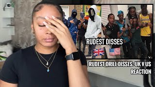 RUDEST ONE I HAVE EVER HEARD 🤯😳 Rudest Drill Disses UK v US  Reaction [upl. by Nic]