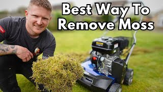 How to Remove Moss From a Lawn  Unbelievable 2 Stage Method 😮 [upl. by Woods]