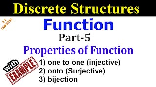 Properties of Function Injective Surjective and Bijective Functions [upl. by Nnelg]