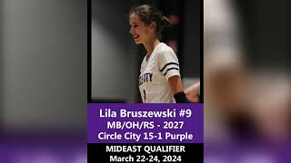 Lila Bruszewski 9 Middle 2027  Mideast Qualifier Highlights  3223242024 [upl. by Eve]