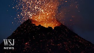 Watch Lava Spews From Italy’s Mount Etna Volcano  WSJ News [upl. by Nnylyrehc312]