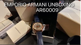 EMPORIO ARMANI Watch  AR60009 Unboxing [upl. by Ahsykal]