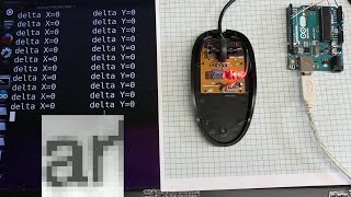 Motion detection with a computer mouse and an Arduino Uno [upl. by Olaznog]