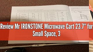 Review Mr IRONSTONE Microwave Cart 237 for Small Space 3Tier Coffee Cart Rolling Kitchen Utilit [upl. by Odab663]