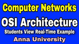 OSI Architecture  TAMIL  Computer Networks  Anna University  With RealTime Example [upl. by Nerehs]