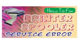 How to Fix print spooler services not running error from windows 7 [upl. by Adnilem]