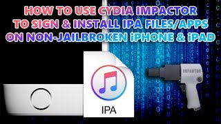 How To Install Apps With Cydia Impactor  No Jailbreak [upl. by Alimat]