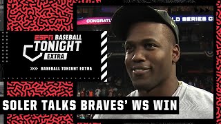 Jorge Soler on Braves winning their first World Series since 1995  MLB on ESPN [upl. by Dnarb]