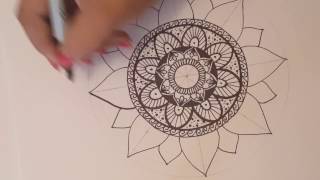 Mandala paso a paso y tips 2  Dibujo Rapido [upl. by Erreip]