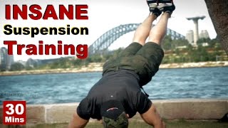 INSANE Suspension Trainer Workout  THE BOW  TRX Compatible [upl. by Gariepy]