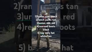 🐀 outfit RDR2 NO MODS goalto500subs rdr2 fyp shorts gaming rockstargames arthurmorgan [upl. by Eeneg]