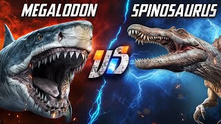 Megalodon VS Spinosaurus [upl. by Ahcilef]