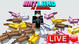 🔴CRIADERO DE AJOLOTES EN BUSCA DEL AZUL  ARTLAND  Mi Survival  Minecraft [upl. by Cassady]