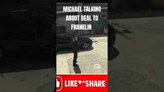 MICHAEL DEALING WITH FRANKLIN gta bangtantv gtaonline gta4 gta6 PS5 shorts viralshorts [upl. by Eecal]