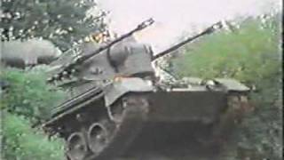 Flugabwehrkanonenpanzer Gepard SelfPropelled AntiAircraft Gun SPAAG [upl. by Kassey]