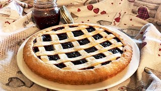 CROSTATA DI MARMELLATA DI SUSINE  Ricetta facile e veloce  PLUMS JAM TART – Easy and fast recipe [upl. by Neema]