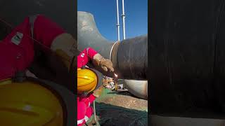 Thermal welding process of natural gas pipeline [upl. by Atikcir]