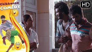 Chikkanna and Sathish Escape from Hospital  New Kannada Comedy Scenes of Kannada Movies [upl. by Adnilemreh]