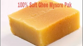 வாயில் வைத்த உடன் கரையும் நெய் மைசூர்பாக்  How to make 💯 Perfect Soft Ghee Mysore Pak [upl. by Zaremski902]