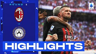 Milan 42 Udinese  Goals and Highlights Round 1  Serie A 202223 [upl. by Laucsap513]