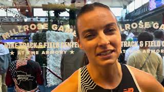 Dani Jones After Running 42368 For 5th In Millrose Games Wanamaker Mile [upl. by Kcire]