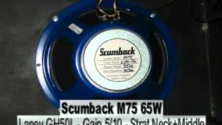 Scumback M75 vs Celestion Greenback Heritage [upl. by Cheffetz]