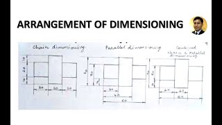 Arrangement of Dimensioning  Engineering Drawing [upl. by Hcirdla]