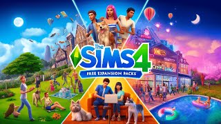 Sims 4 All DLC Packs for FREE How to Get Sims 4 Expansion Packs for FREE [upl. by Leirad]