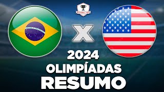 BRASIL 0 x 1 ESTADOS UNIDOS AO VIVO  OLIMPÍADAS 2024  FINAL  FUTEBOL FEMININO  NARRAÇÃO [upl. by Eva362]