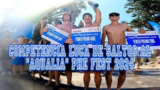 COMPETENCIA LOCA DE SALTOS AL “AQUALIA” EN BMX  PHE FEST 2024 [upl. by Ahsikit]