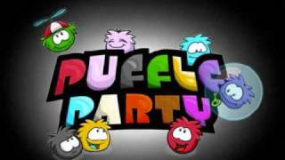 Puffle Party quotBlack Puffle Roomquot Music [upl. by Arreip742]