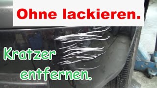 Kratzer entfernen ohne lackieren Mit Lackstift ausbessern  So GEHTS [upl. by Waylon532]