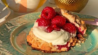 Easy Raspberry Shortcake Recipe  how to  진짜 맛있는 라즈베리 쇼트케이크 만들기  ショートケーキ [upl. by Stutsman189]