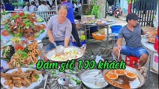 Món ngon đãi tiệc 100 khách cùng khai vị 4 món và gà xóc mắm nhỉ [upl. by Landahl639]