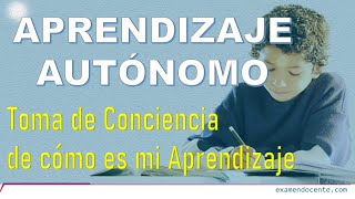 APRENDIZAJE AUTÓNOMO  examen docente [upl. by Mari]