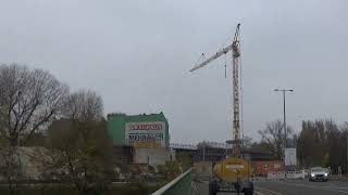 Baustelle U6 zwischen den U Bahnhöfen Scharnweberstr und Ottisstr über die Stadtautobahn [upl. by Ahsin677]