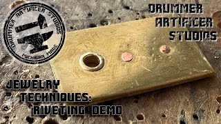 Jewelry Techniques Riveting Demo [upl. by Llemert]