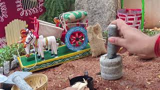 Miniature Rayalaseema Special  Ragi sangati  Chicken Pulusu  Mini Traditional cooking [upl. by Hobbie]