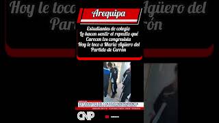 COLEGIALES HACEN QUE SE RETIRE A CONGRESISTA MARIA AGUERO [upl. by Terr739]