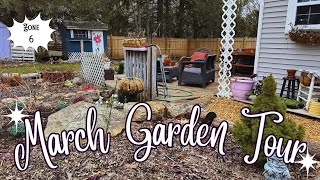 March 2024 Cottage Garden Tour amp Plans  Zone 6 Spring Garden Tour [upl. by Eldwun]