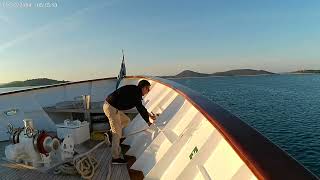 Cruising in Croatia leaving Vodice  Adriatic Sky Yacht croatia vodice adriaticskyyacht [upl. by Nyloj]