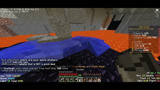 minecraft gameplay playing on a server with horrible internet  part 4 [upl. by Eiroj]