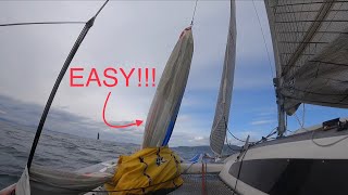 Launching an Asymmetric Spinnaker  Its Easy [upl. by Akemihs]