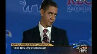 Obama Impersonator at Republican Leadership Conference [upl. by Velda]